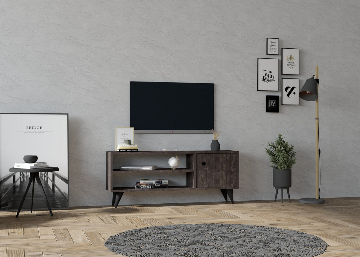 Comodă TV Jena, Diverse culori, 120x29x50 cm - Antracit | SKU: 495SSE1617 | Comodă TV Jena, 120x29x50 cm, varianta Antracit, produs pentru amenajarea locuinței, disponibil online în România la CasaMob