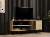 Comodă TV Jena, Diverse culori, 120x29x50 cm - Stejar | SKU: 495SSE1618 | Comodă TV Jena, 120x29x50 cm, varianta Stejar, produs pentru amenajarea locuinței, disponibil online în România la CasaMob
