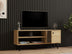 Stejar | SKU: 495SSE1618 | Comodă TV Jena, 120x29x50 cm, varianta Stejar, produs pentru amenajarea locuinței, disponibil online în România la CasaMob