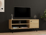 Comodă TV Jena, Diverse culori, 120x29x50 cm - Stejar | SKU: 495SSE1618 | Comodă TV Jena, 120x29x50 cm, varianta Stejar, produs pentru amenajarea locuinței, disponibil online în România la CasaMob
