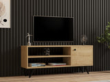 Comodă TV Jena, Diverse culori, 120x29x50 cm - Stejar | SKU: 495SSE1618 | Comodă TV Jena, 120x29x50 cm, varianta Stejar, produs pentru amenajarea locuinței, disponibil online în România la CasaMob