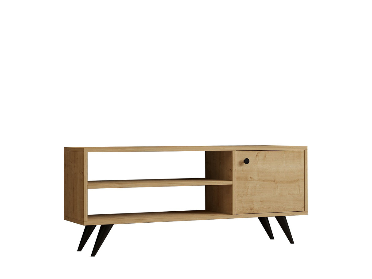 Comodă TV Jena, Diverse culori, 120x29x50 cm - Stejar | SKU: 495SSE1618 | Comodă TV Jena, 120x29x50 cm, varianta Stejar, produs pentru amenajarea locuinței, disponibil online în România la CasaMob