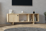 Comodă TV Folsom, Diverse culori, 140x29x45 cm - Stejar | SKU: 495SSE1620 | Comodă TV Folsom, 140x29x45 cm, varianta Stejar, produs pentru amenajarea locuinței, disponibil online în România la CasaMob