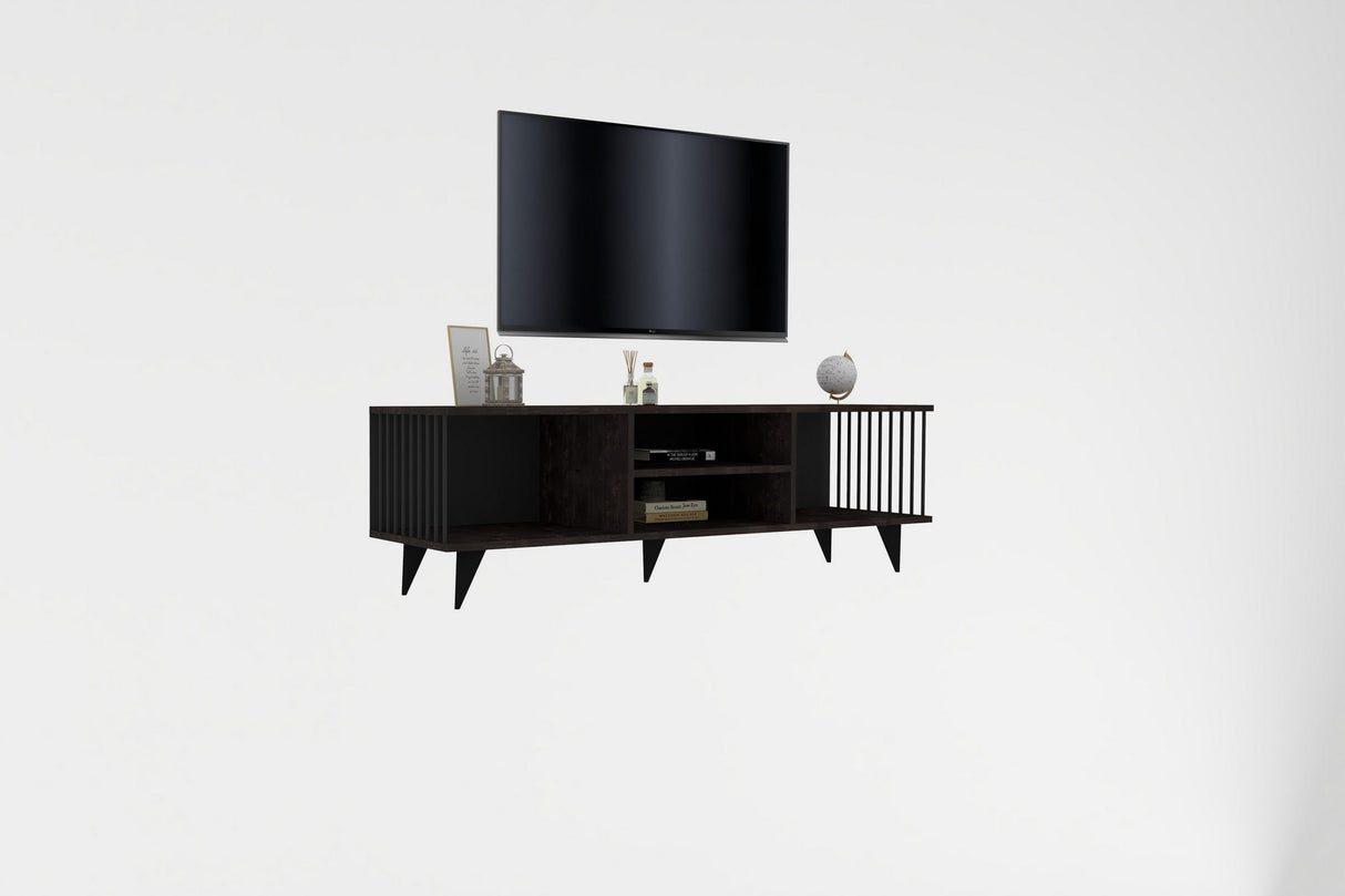 Comodă TV Josef, Diverse culori, 160x40x49 cm - Antracit | SKU: 495SSE1625 | Comodă TV Josef, 160x40x49 cm, varianta Antracit, produs pentru amenajarea locuinței, disponibil online în România la CasaMob