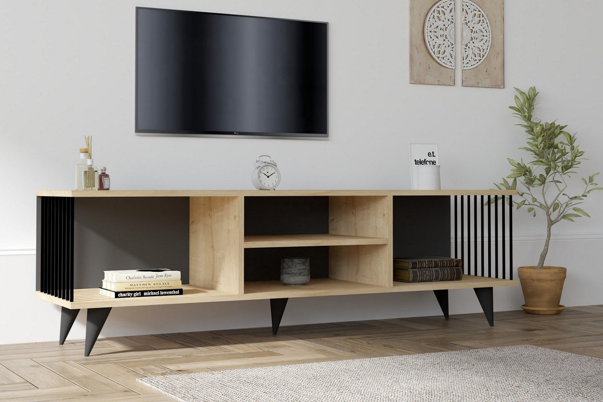 Comodă TV Josef, Diverse culori, 160x40x49 cm - Sapphire | SKU: 495SSE1626 | Comodă TV Josef, 160x40x49 cm, varianta Sapphire, produs pentru amenajarea locuinței, disponibil online în România la CasaMob