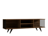 Comodă TV Josef, Diverse culori, 160x40x49 cm - Nuc | SKU: 495SSE1627 | Comodă TV Josef, 160x40x49 cm, varianta Nuc, produs pentru amenajarea locuinței, disponibil online în România la CasaMob