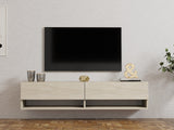 Comodă TV Arges, Diverse culori, 141x30x31 cm - Travertin | SKU: 495SSE1628 | Comodă TV Arges, 141x30x31 cm, varianta Travertin, produs pentru amenajarea locuinței, disponibil online în România la CasaMob