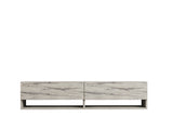Comodă TV Arges - Freesia, Marble, Travertin, 141x30x31 cm