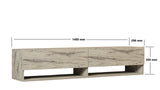 Comodă TV Arges - Freesia, Marble, Travertin, 141x30x31 cm