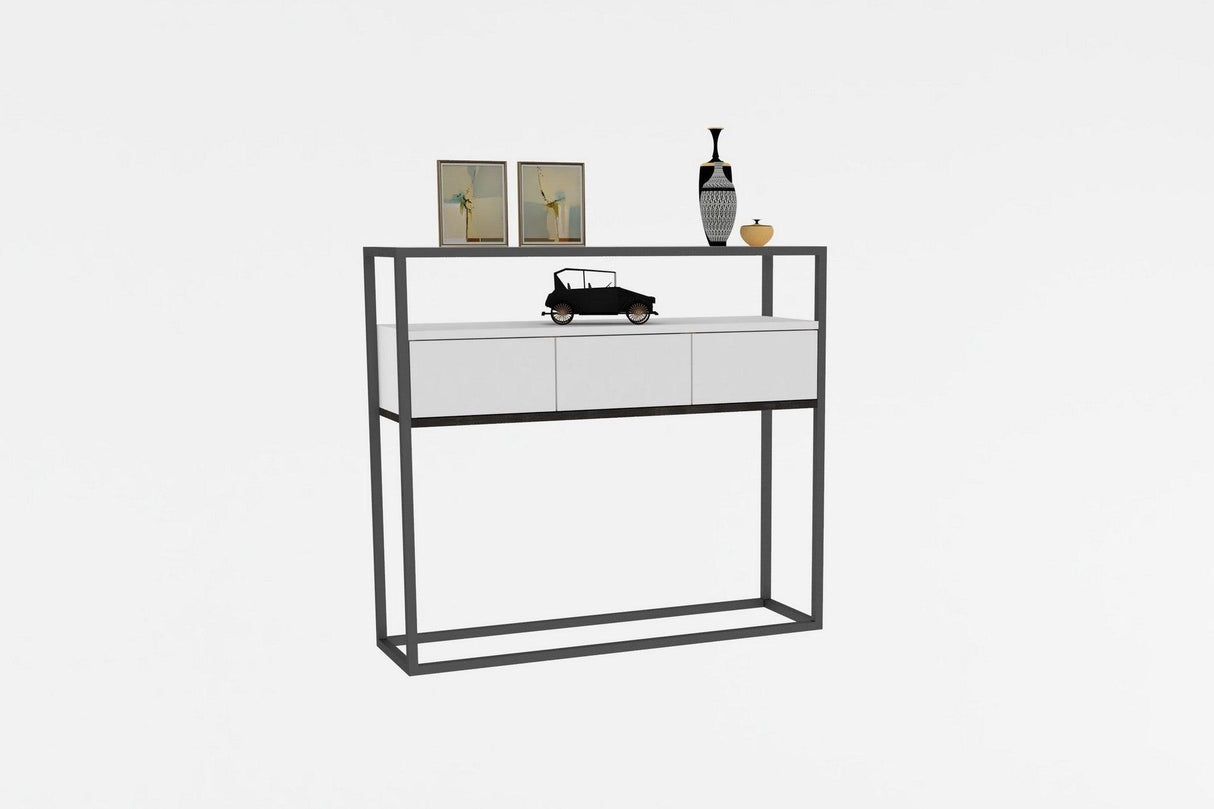Consola Guarda - White, Alb, 100x29x90 cm