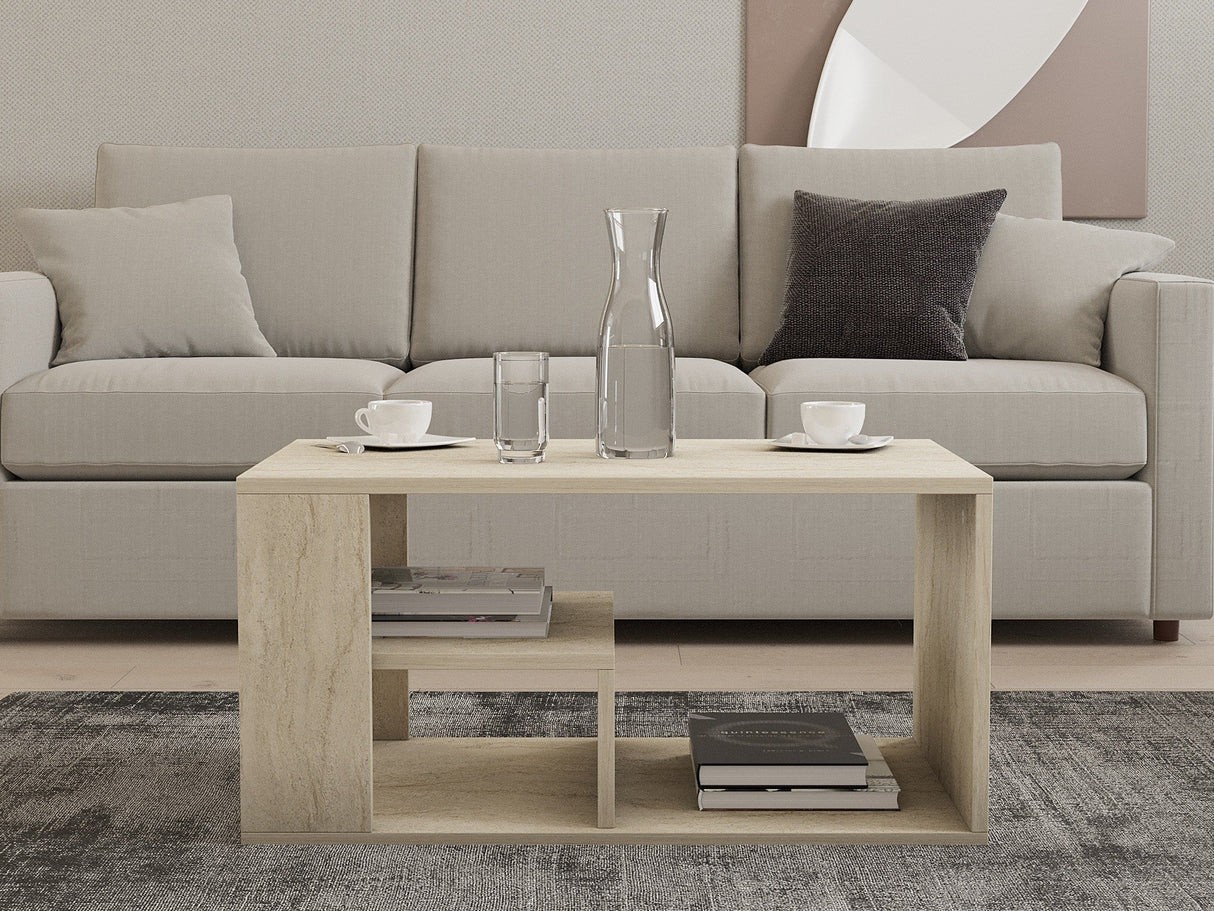 Măsuță de cafea Eros, Diverse culori, Diverse dimensiuni - Travertin - 80x40x50 cm | SKU: 495SSE2111 | Măsuță de cafea Eros, varianta Travertin - 80x40x50 cm, produs pentru amenajarea locuinței, disponibil online în România la CasaMob