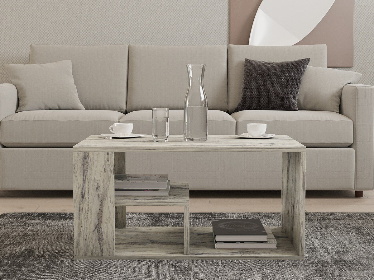 Freesia marble - 80x50x40 cm | SKU: 495SSE2110 | Măsuță de cafea Eros, varianta Freesia marble - 80x50x40 cm, produs pentru amenajarea locuinței, disponibil online în România la CasaMob