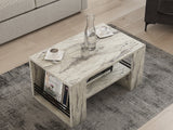 Măsuță de cafea Iris, Diverse culori, 80x50x40 cm - Freesia marble | SKU: 495SSE2112 | Măsuță de cafea Iris, 80x50x40 cm, varianta Freesia marble, produs pentru amenajarea locuinței, disponibil online în România la CasaMob