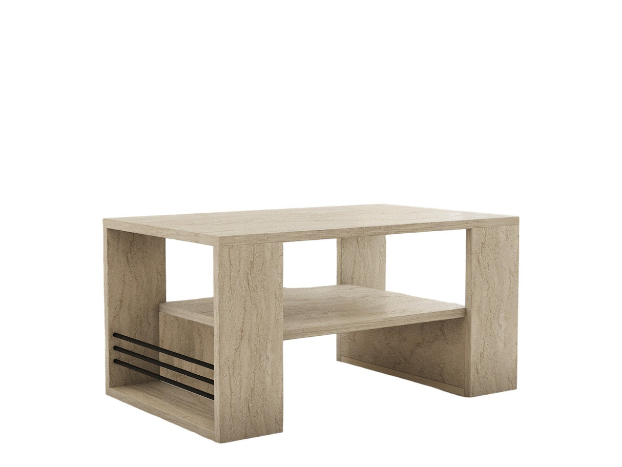 Măsuță de cafea Iris, Diverse culori, 80x50x40 cm - Travertin | SKU: 495SSE2113 | Măsuță de cafea Iris, 80x50x40 cm, varianta Travertin, produs pentru amenajarea locuinței, disponibil online în România la CasaMob