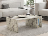 Măsuță de cafea Memo, Diverse culori, 87x50x32 cm - Freesia marble | SKU: 495SSE2114 | Măsuță de cafea Memo, 87x50x32 cm, varianta Freesia marble, produs pentru amenajarea locuinței, disponibil online în România la CasaMob
