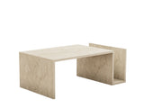 Măsuță de cafea Memo, Diverse culori, 87x50x32 cm - Travertin | SKU: 495SSE2115 | Măsuță de cafea Memo, 87x50x32 cm, varianta Travertin, produs pentru amenajarea locuinței, disponibil online în România la CasaMob