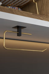 Suport pentru prosop de hârtie Paper Towel Holder Barca, Aur, 5x8x25 cm