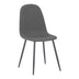 Antracit | SKU: 499-000012 | Scaun Bella, Stofă, picioare metalice negre, 44x55x85 cm, varianta Antracit, produs pentru amenajarea locuinței, disponibil online în România la CasaMob