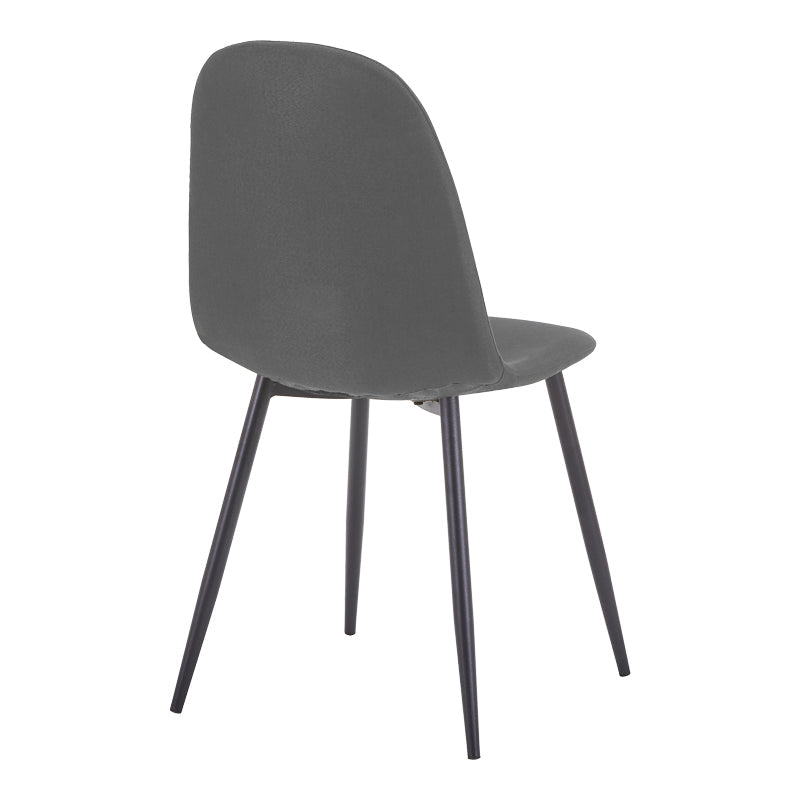 Scaun Bella, Stofă, picioare metalice negre, Diverse culori, 44x55x85 cm - Antracit | SKU: 499-000012 | Scaun Bella, Stofă, picioare metalice negre, 44x55x85 cm, varianta Antracit, produs pentru amenajarea locuinței, disponibil online în România la CasaMob