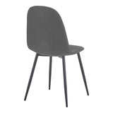 Scaun Bella, Stofă, picioare metalice negre, Diverse culori, 44x55x85 cm - Antracit | SKU: 499-000012 | Scaun Bella, Stofă, picioare metalice negre, 44x55x85 cm, varianta Antracit, produs pentru amenajarea locuinței, disponibil online în România la CasaMob