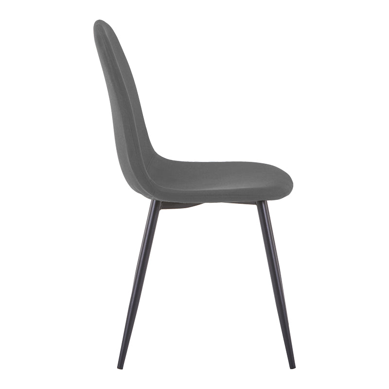 Scaun Bella, Stofă, picioare metalice negre, Diverse culori, 44x55x85 cm - Antracit | SKU: 499-000012 | Scaun Bella, Stofă, picioare metalice negre, 44x55x85 cm, varianta Antracit, produs pentru amenajarea locuinței, disponibil online în România la CasaMob