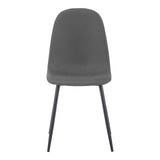 Scaun Bella, Stofă, picioare metalice negre, Diverse culori, 44x55x85 cm - Antracit | SKU: 499-000012 | Scaun Bella, Stofă, picioare metalice negre, 44x55x85 cm, varianta Antracit, produs pentru amenajarea locuinței, disponibil online în România la CasaMob