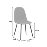 Scaun Bella, Stofă, picioare metalice negre, Diverse culori, 44x55x85 cm - Antracit | SKU: 499-000012 | Scaun Bella, Stofă, picioare metalice negre, 44x55x85 cm, varianta Antracit, produs pentru amenajarea locuinței, disponibil online în România la CasaMob