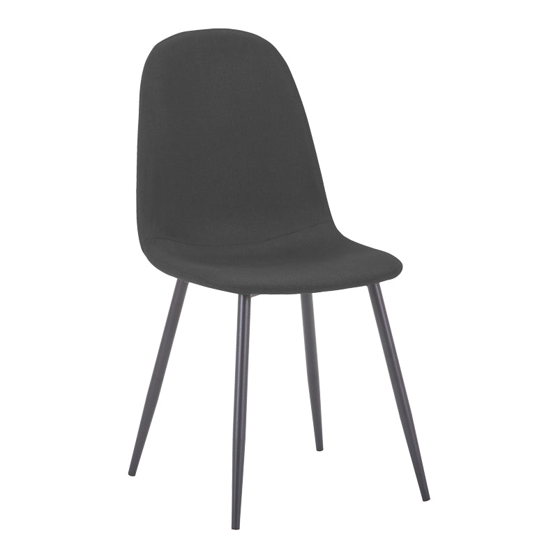 Scaun Bella, Stofă, picioare metalice negre, Diverse culori, 44x55x85 cm - Negru | SKU: 499-000013 | Scaun Bella, Stofă, picioare metalice negre, 44x55x85 cm, varianta Negru, produs pentru amenajarea locuinței, disponibil online în România la CasaMob