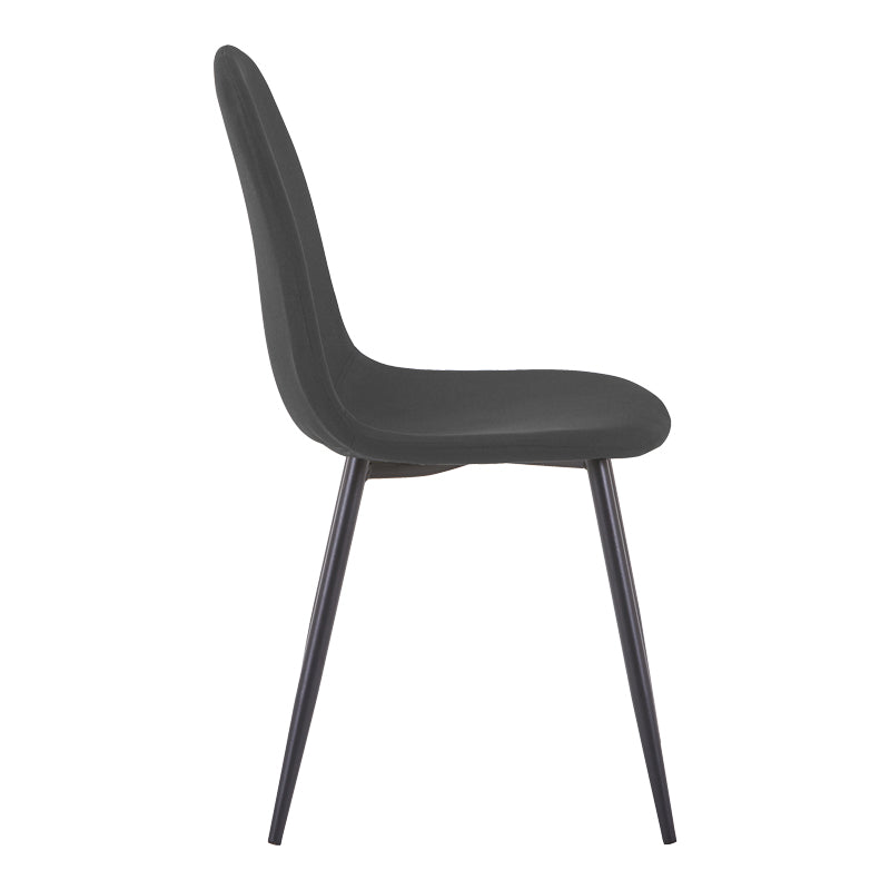 Scaun Bella, Stofă, picioare metalice negre, Diverse culori, 44x55x85 cm - Negru | SKU: 499-000013 | Scaun Bella, Stofă, picioare metalice negre, 44x55x85 cm, varianta Negru, produs pentru amenajarea locuinței, disponibil online în România la CasaMob