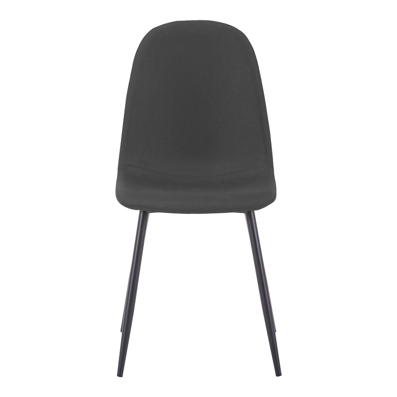 Scaun Bella, Stofă, picioare metalice negre, Diverse culori, 44x55x85 cm - Negru | SKU: 499-000013 | Scaun Bella, Stofă, picioare metalice negre, 44x55x85 cm, varianta Negru, produs pentru amenajarea locuinței, disponibil online în România la CasaMob