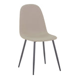 Scaun Bella, Stofă, picioare metalice negre, Diverse culori, 44x55x85 cm - Crem | SKU: 499-000014 | Scaun Bella, Stofă, picioare metalice negre, 44x55x85 cm, varianta Crem, produs pentru amenajarea locuinței, disponibil online în România la CasaMob