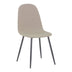 Crem | SKU: 499-000014 | Scaun Bella, Stofă, picioare metalice negre, 44x55x85 cm, varianta Crem, produs pentru amenajarea locuinței, disponibil online în România la CasaMob