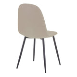Scaun Bella, Stofă, picioare metalice negre, Diverse culori, 44x55x85 cm - Crem | SKU: 499-000014 | Scaun Bella, Stofă, picioare metalice negre, 44x55x85 cm, varianta Crem, produs pentru amenajarea locuinței, disponibil online în România la CasaMob