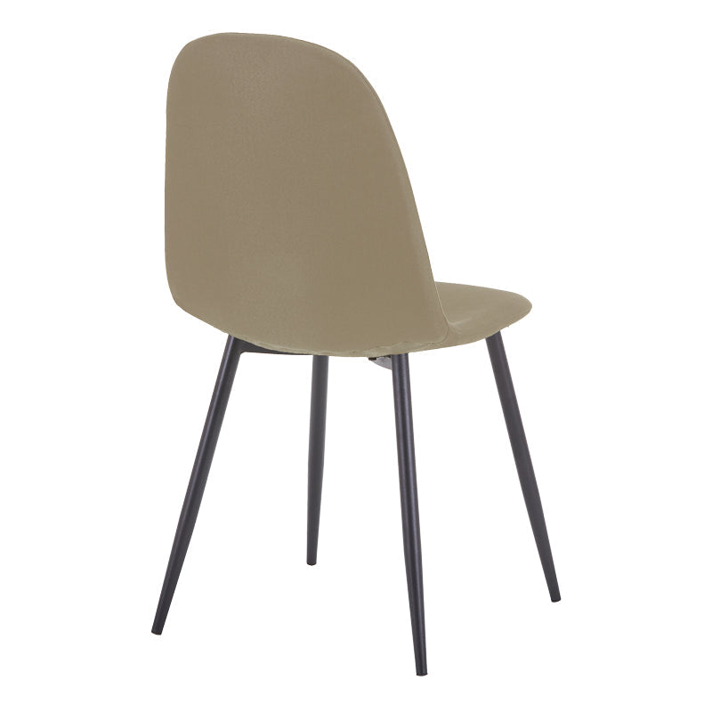 Scaun Bella, Stofă, picioare metalice negre, Diverse culori, 44x55x85 cm - Verde oliv | SKU: 499-000015 | Scaun Bella, Stofă, picioare metalice negre, 44x55x85 cm, varianta Verde oliv, produs pentru amenajarea locuinței, disponibil online în România la CasaMob