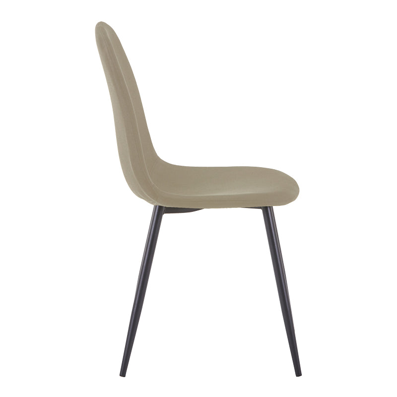 Scaun Bella, Stofă, picioare metalice negre, Diverse culori, 44x55x85 cm - Verde oliv | SKU: 499-000015 | Scaun Bella, Stofă, picioare metalice negre, 44x55x85 cm, varianta Verde oliv, produs pentru amenajarea locuinței, disponibil online în România la CasaMob