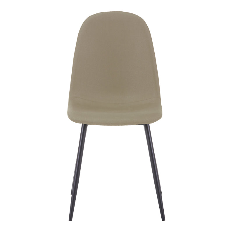 Scaun Bella, Stofă, picioare metalice negre, Diverse culori, 44x55x85 cm - Verde oliv | SKU: 499-000015 | Scaun Bella, Stofă, picioare metalice negre, 44x55x85 cm, varianta Verde oliv, produs pentru amenajarea locuinței, disponibil online în România la CasaMob