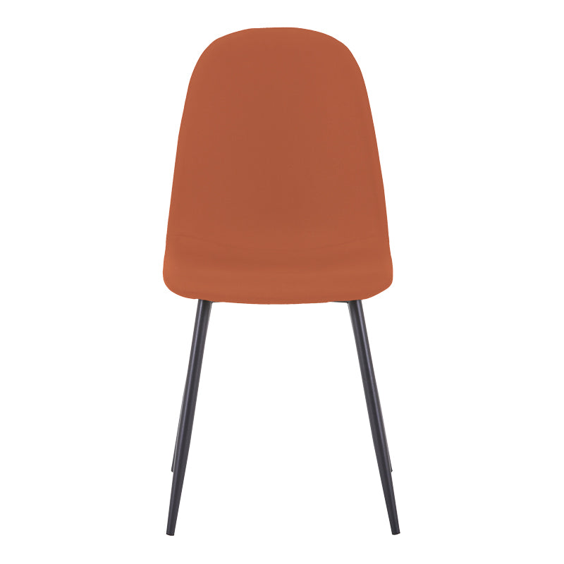 Scaun Bella, Stofă, picioare metalice negre, Diverse culori, 44x55x85 cm - Teracota | SKU: 499-000016 | Scaun Bella, Stofă, picioare metalice negre, 44x55x85 cm, varianta Teracota, produs pentru amenajarea locuinței, disponibil online în România la CasaMob