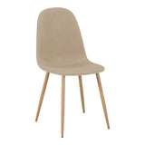 Scaun Bella, Stofă, picioare metalice cu finisaj natural, Diverse culori, 44x55x85 cm - Bej | SKU: 499-000017 | Scaun Bella, Stofă, picioare metalice cu finisaj natural, 44x55x85 cm, varianta Bej, produs pentru amenajarea locuinței, disponibil online în România la CasaMob