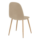 Scaun Bella, Stofă, picioare metalice cu finisaj natural, Diverse culori, 44x55x85 cm - Bej | SKU: 499-000017 | Scaun Bella, Stofă, picioare metalice cu finisaj natural, 44x55x85 cm, varianta Bej, produs pentru amenajarea locuinței, disponibil online în România la CasaMob