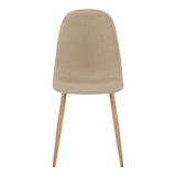 Scaun Bella, Stofă, picioare metalice cu finisaj natural, Diverse culori, 44x55x85 cm - Bej | SKU: 499-000017 | Scaun Bella, Stofă, picioare metalice cu finisaj natural, 44x55x85 cm, varianta Bej, produs pentru amenajarea locuinței, disponibil online în România la CasaMob