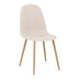 Crem | SKU: 499-000018 | Scaun Bella, Stofă, picioare metalice cu finisaj natural, 44x55x85 cm, varianta Crem, produs pentru amenajarea locuinței, disponibil online în România la CasaMob