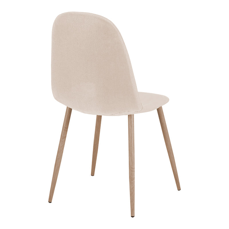 Scaun Bella, Stofă, picioare metalice cu finisaj natural, Diverse culori, 44x55x85 cm - Crem | SKU: 499-000018 | Scaun Bella, Stofă, picioare metalice cu finisaj natural, 44x55x85 cm, varianta Crem, produs pentru amenajarea locuinței, disponibil online în România la CasaMob