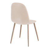 Scaun Bella, Stofă, picioare metalice cu finisaj natural, Diverse culori, 44x55x85 cm - Crem | SKU: 499-000018 | Scaun Bella, Stofă, picioare metalice cu finisaj natural, 44x55x85 cm, varianta Crem, produs pentru amenajarea locuinței, disponibil online în România la CasaMob