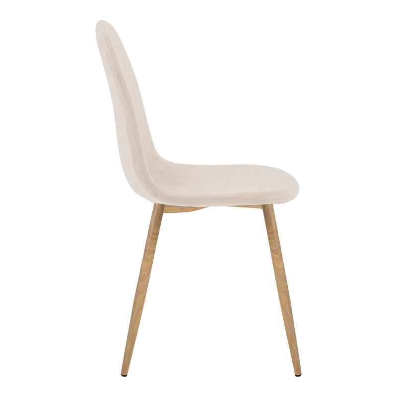 Scaun Bella, Stofă, picioare metalice cu finisaj natural, Diverse culori, 44x55x85 cm - Crem | SKU: 499-000018 | Scaun Bella, Stofă, picioare metalice cu finisaj natural, 44x55x85 cm, varianta Crem, produs pentru amenajarea locuinței, disponibil online în România la CasaMob