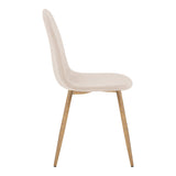 Scaun Bella, Stofă, picioare metalice cu finisaj natural, Diverse culori, 44x55x85 cm - Crem | SKU: 499-000018 | Scaun Bella, Stofă, picioare metalice cu finisaj natural, 44x55x85 cm, varianta Crem, produs pentru amenajarea locuinței, disponibil online în România la CasaMob