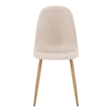 Scaun Bella, Stofă, picioare metalice cu finisaj natural, Diverse culori, 44x55x85 cm - Crem | SKU: 499-000018 | Scaun Bella, Stofă, picioare metalice cu finisaj natural, 44x55x85 cm, varianta Crem, produs pentru amenajarea locuinței, disponibil online în România la CasaMob