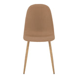 Scaun Bella, Stofă, picioare metalice cu finisaj natural, Diverse culori, 44x55x85 cm - Maro | SKU: 499-000019 | Scaun Bella, Stofă, picioare metalice cu finisaj natural, 44x55x85 cm, varianta Maro, produs pentru amenajarea locuinței, disponibil online în România la CasaMob