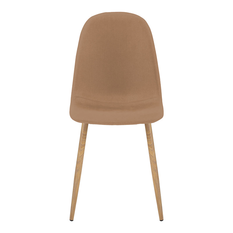 Maro | SKU: 499-000019 | Scaun Bella, Stofă, picioare metalice cu finisaj natural, 44x55x85 cm, varianta Maro, produs pentru amenajarea locuinței, disponibil online în România la CasaMob