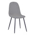 Antracit | SKU: 499-000020 | Scaun Bella, Catifea, picioare metalice negre, 44x55x85 cm, varianta Antracit, produs pentru amenajarea locuinței, disponibil online în România la CasaMob