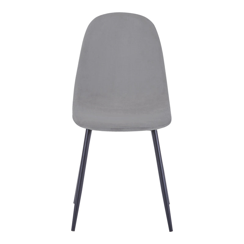 Scaun Bella, Catifea, picioare metalice negre, Diverse culori, 44x55x85 cm - Antracit | SKU: 499-000020 | Scaun Bella, Catifea, picioare metalice negre, 44x55x85 cm, varianta Antracit, produs pentru amenajarea locuinței, disponibil online în România la CasaMob